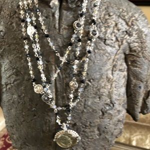 Virgin saints & angels necklace San Benito